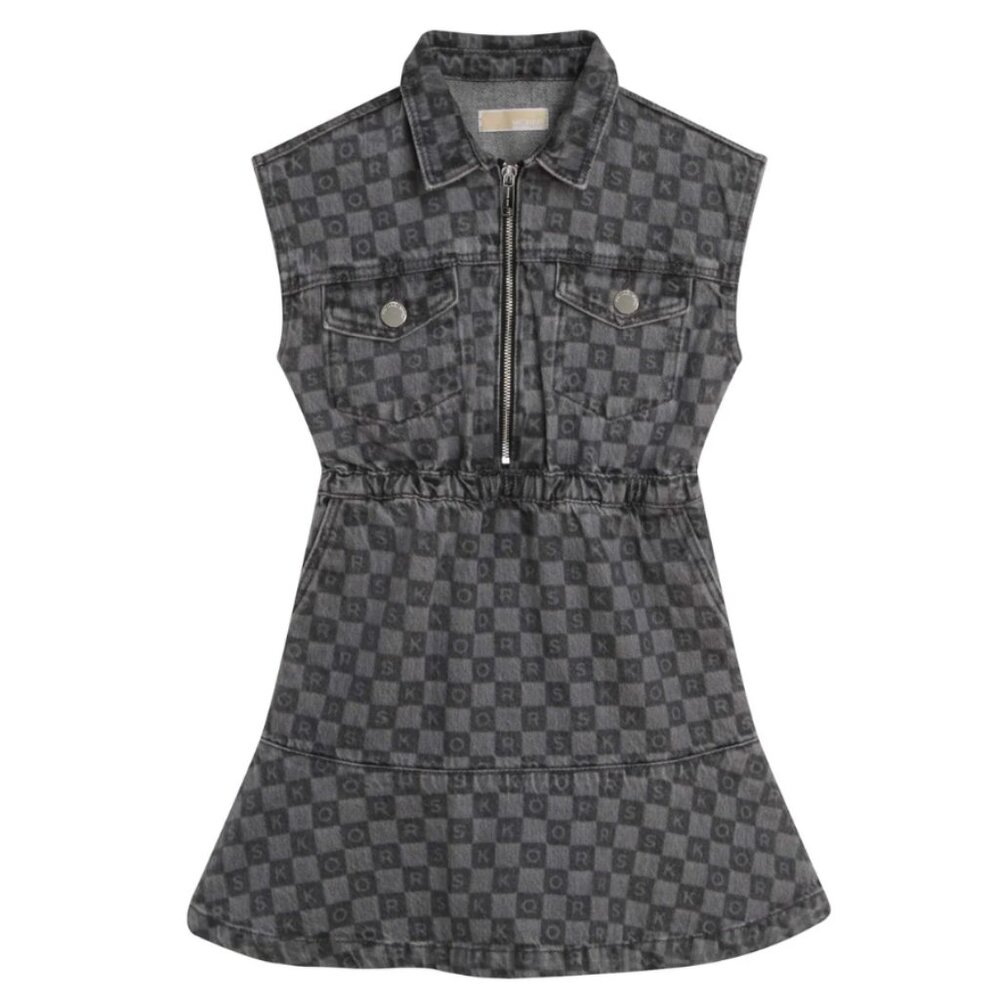 Michael Kors DENIM SHIRT DRESS Gray size 2 NWT